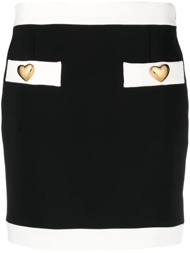 Moschino Moschino ハート型ボタン ミニスカートの商品画像