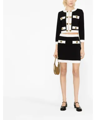Moschino ハート型ボタン ミニスカート - サムネイル2