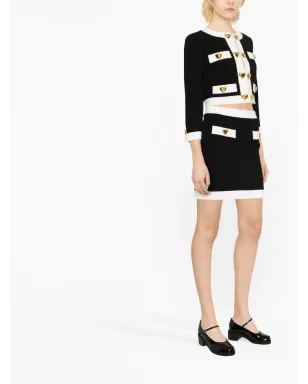 Moschino ハート型ボタン ミニスカート - サムネイル4