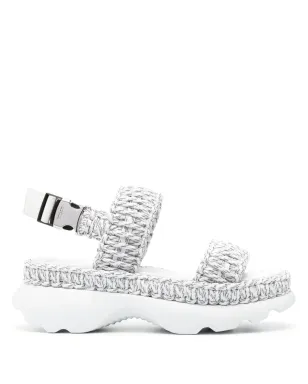 Moncler Belay 編み込みオープントゥサンダル グレー - サムネイル1