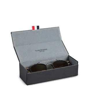 Thom Browne Eyewear ラウンドフレーム・フリップアップサングラス - ブラック - サムネイル5