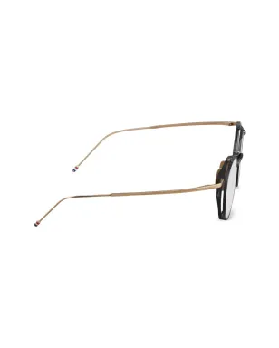 Thom Browne Eyewear ラウンドフレーム・フリップアップサングラス - ブラック - サムネイル2