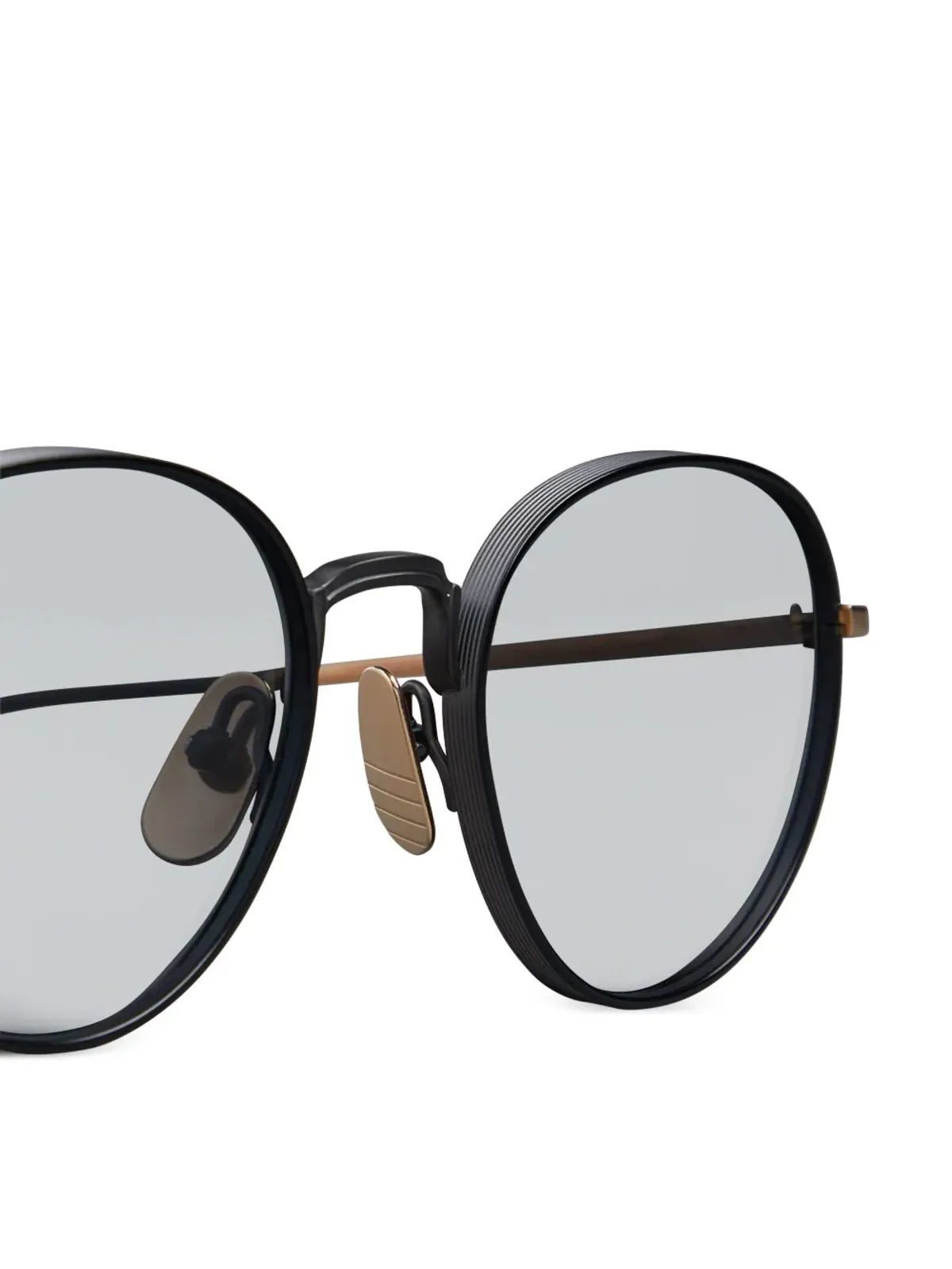 Thom Browne Eyewear 丸型フレーム サングラス - ブラック - 画像3