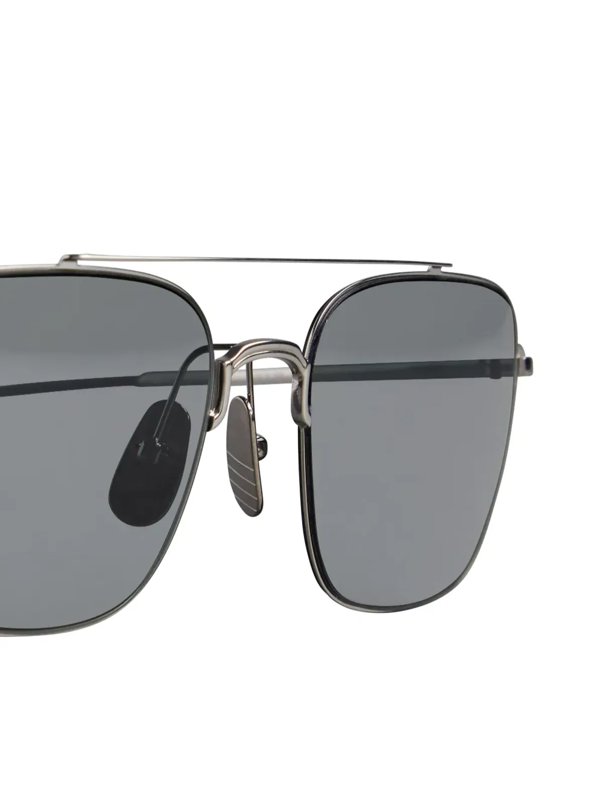 Thom Browne Eyewear ティント付きパイロットフレームサングラス - 画像3