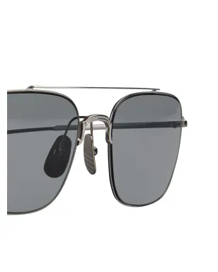 Thom Browne Eyewear ティント付きパイロットフレームサングラス - サムネイル3