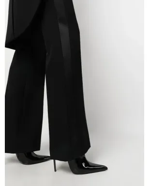 Moschino 高腰ストレートパンツ - ブラック - サムネイル5
