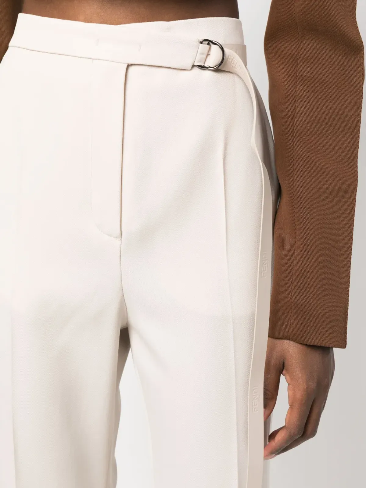 FENDI ハイウエスト ウール フレアパンツ - 画像5