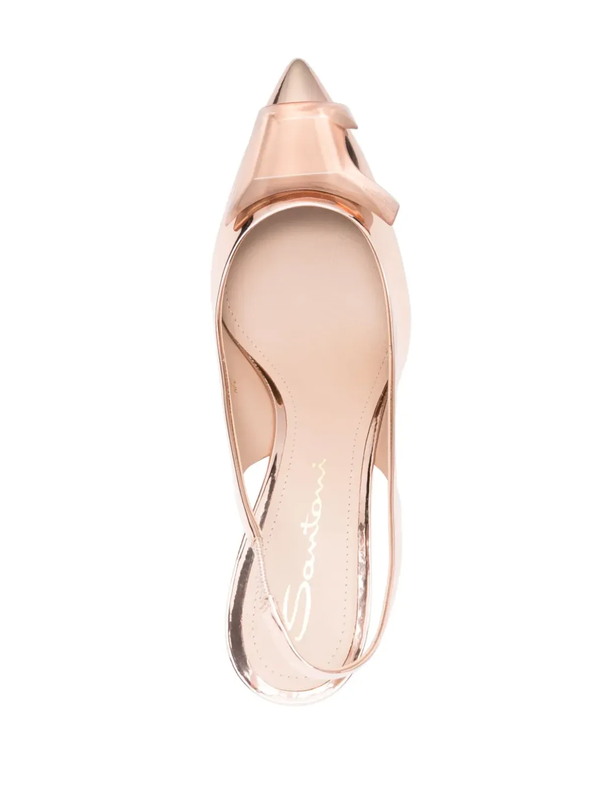 Santoni Gemmy スリングバックパンプス - 画像4