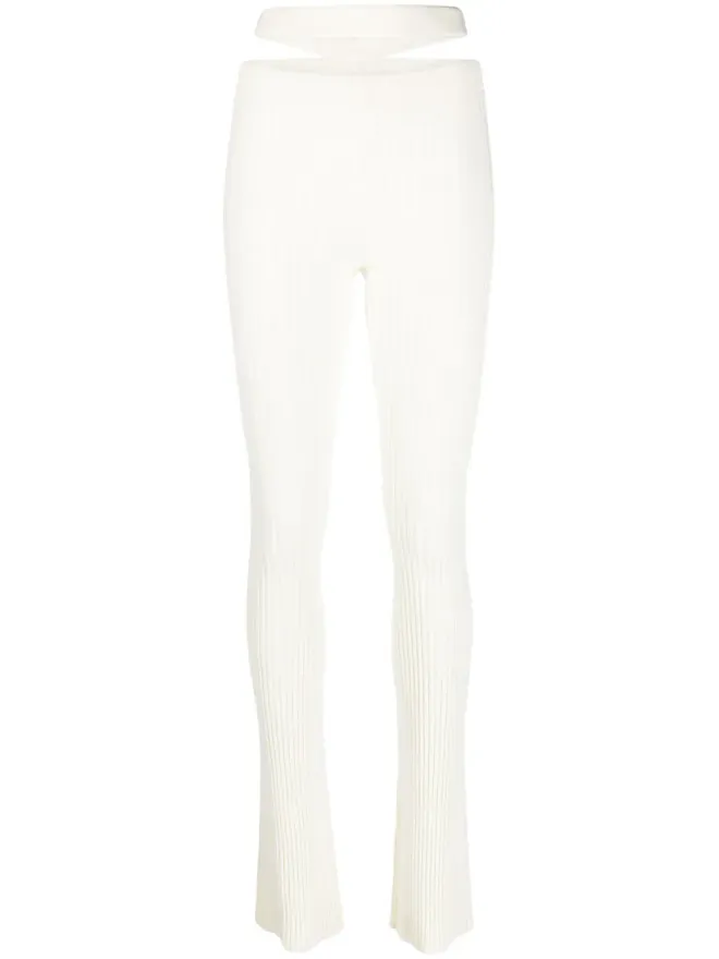 ANDREADĀMO ANDREĀDAMO ハイウエスト カットアウトディテールパンツの商品画像