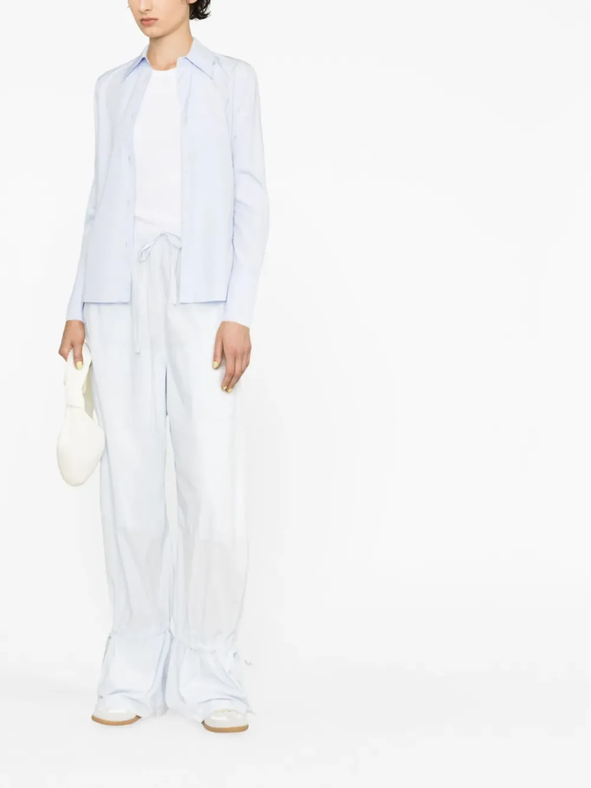 LEMAIRE ドローストリング式パラシュートパンツ - ブルー - 画像2