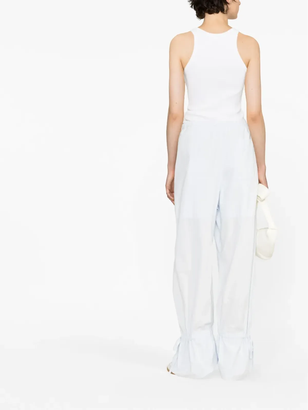 LEMAIRE ドローストリング式パラシュートパンツ - ブルー - 画像4