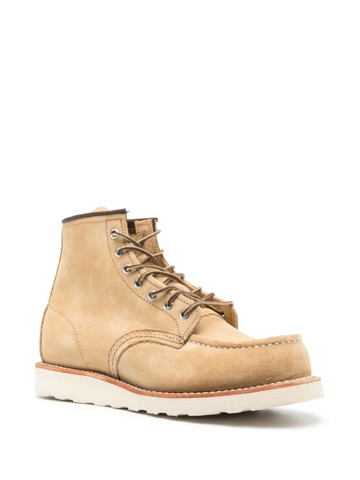 Red Wing Shoes ラウンドトゥ・スウェード・アンクルブーツ - 画像2