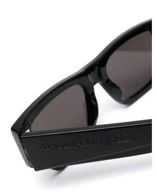 Alexander McQueen Eyewear 刻印ロゴ入りアームサングラス - サムネイル3