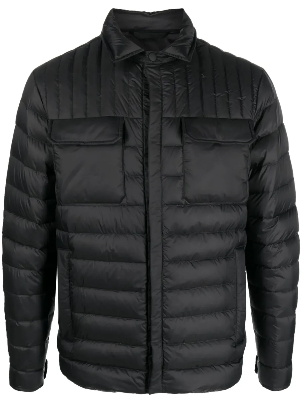 Kiton パッド入りキルティングシャツジャケット - 画像1