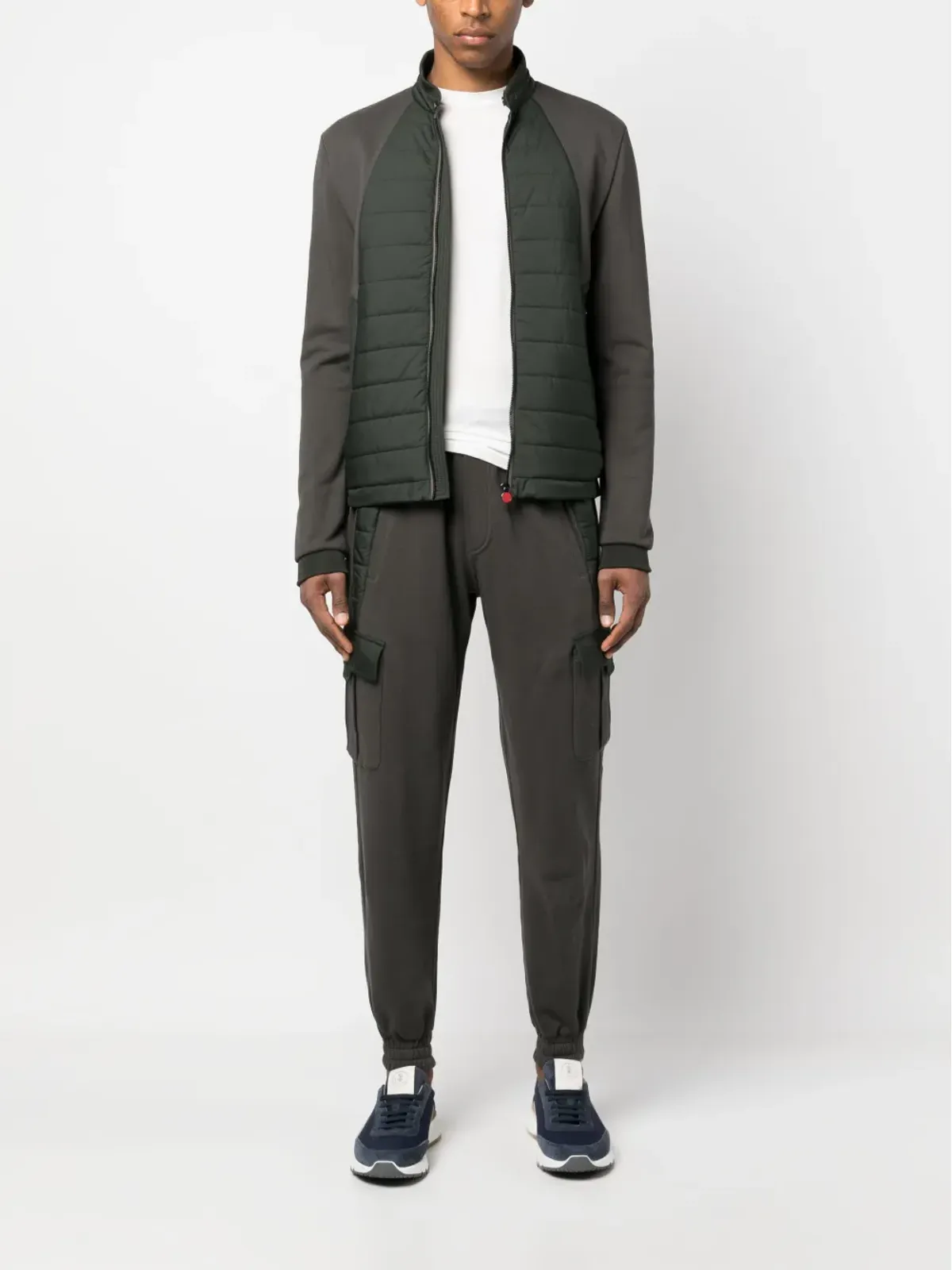 Kiton ブルゾン ジップアップ キルティング ジャケット - 画像2