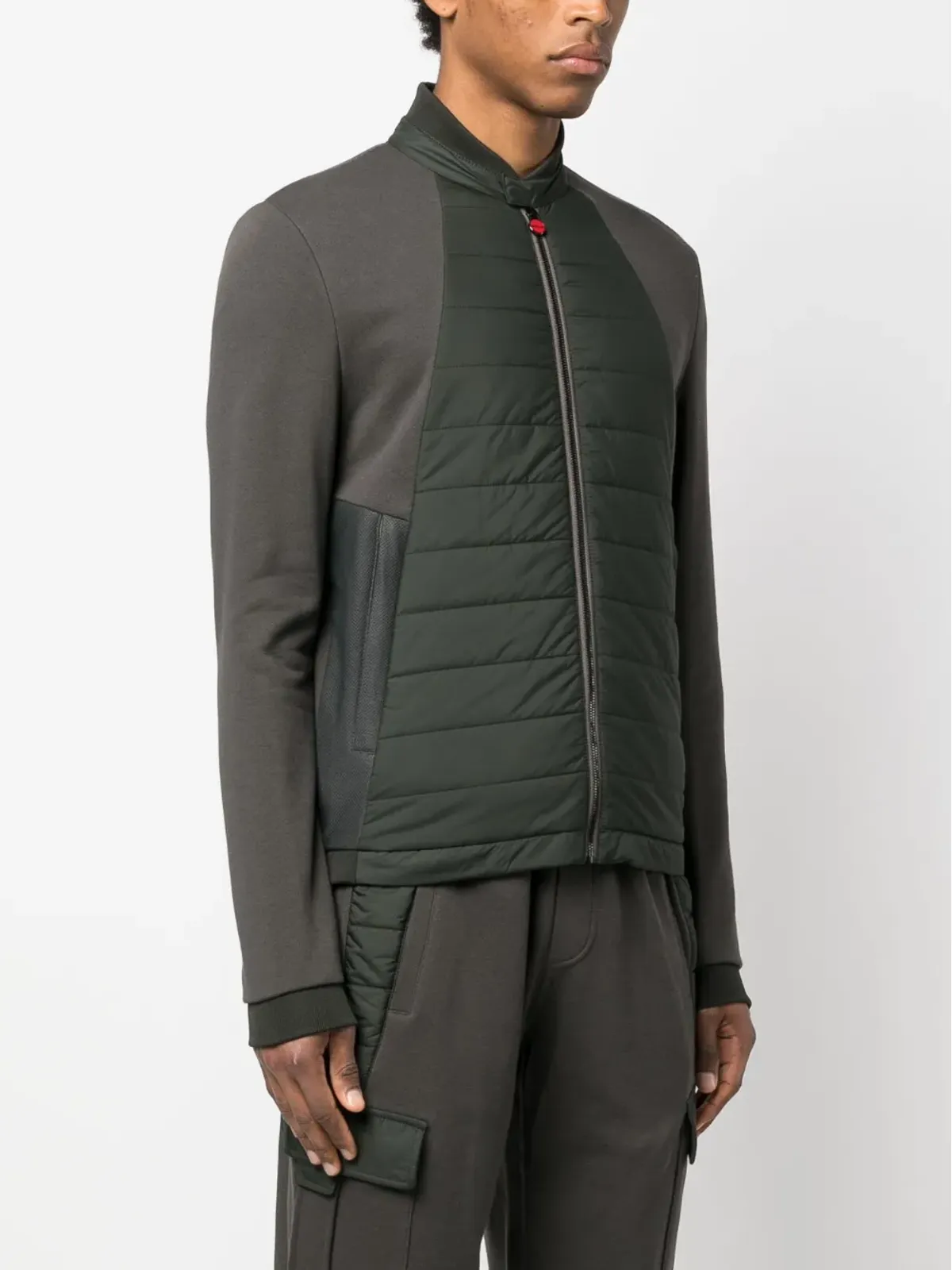 Kiton ブルゾン ジップアップ キルティング ジャケット - 画像3