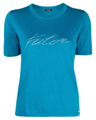 Kiton ジャカードロゴ ファインニット Tシャツ - サムネイル1