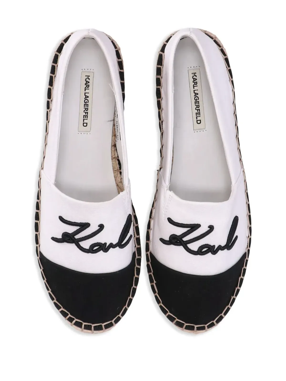 Karl Lagerfeld ロゴ刺繍エスパドリーユ - 画像4