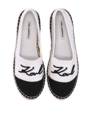 Karl Lagerfeld ロゴ刺繍エスパドリーユ - サムネイル4
