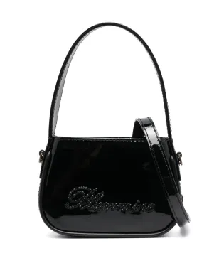 Blumarine クリスタル装飾ロゴ ミニバッグ - Black - サムネイル1