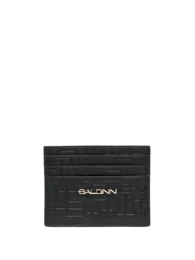 Baldinini Baldinini モノグラム柄レザー カードホルダー - ブラックの商品画像