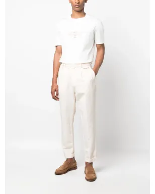 Brunello Cucinelli スローガンプリント コットンTシャツ（ホワイト） - サムネイル2