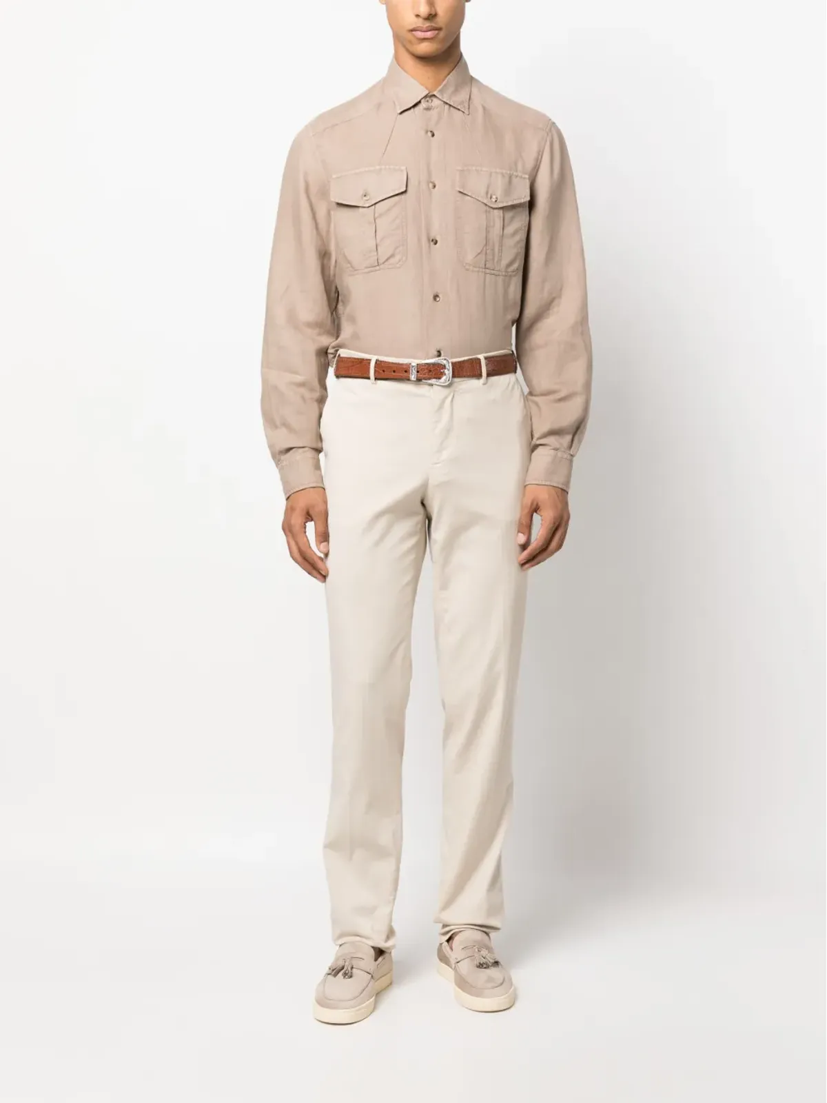 Brunello Cucinelli ツーポケット長袖シャツ - 画像2