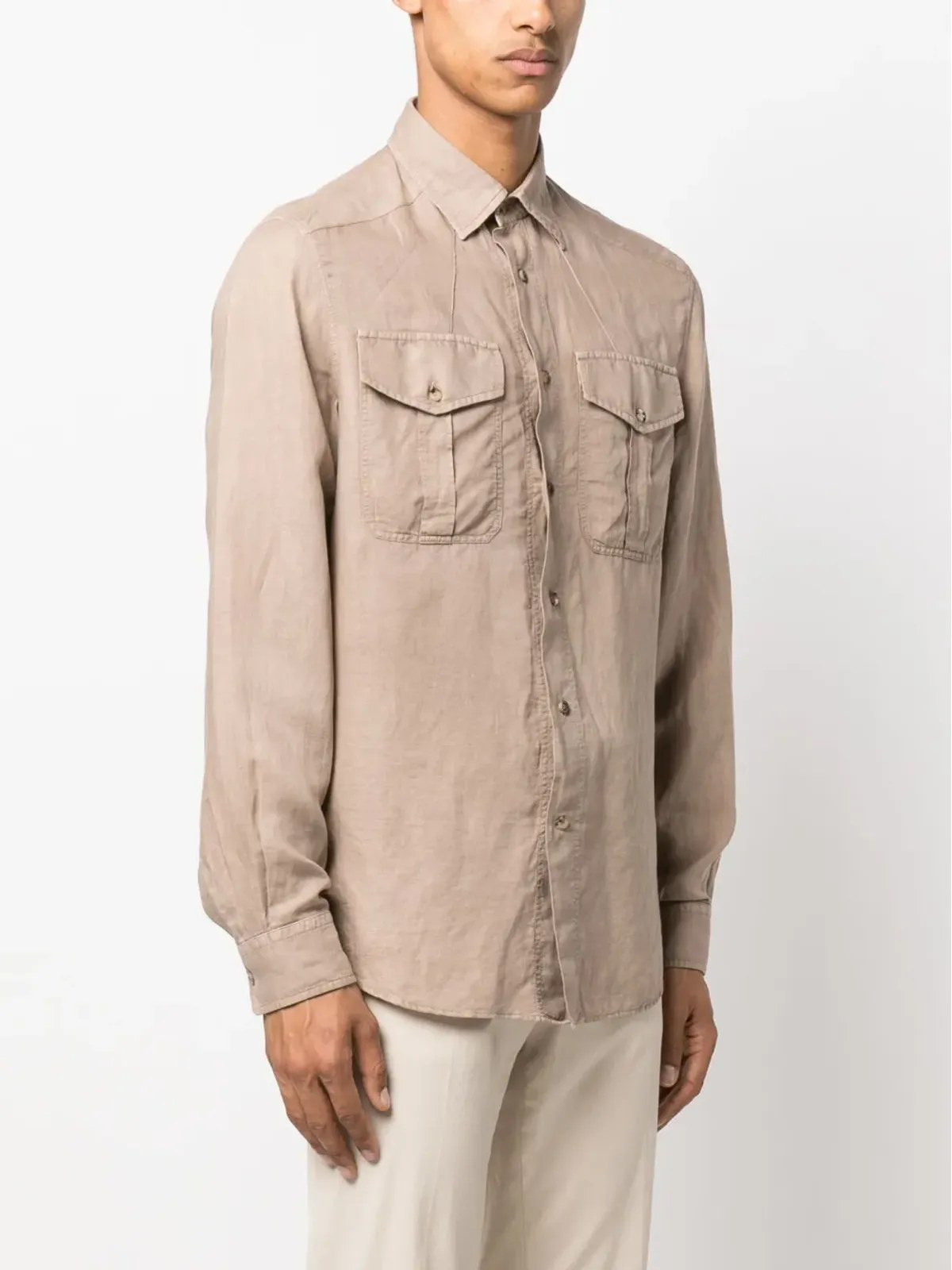 Brunello Cucinelli ツーポケット長袖シャツ - 画像3