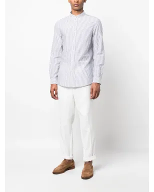 Brunello Cucinelli 長袖ストライプボタンシャツ - サムネイル2
