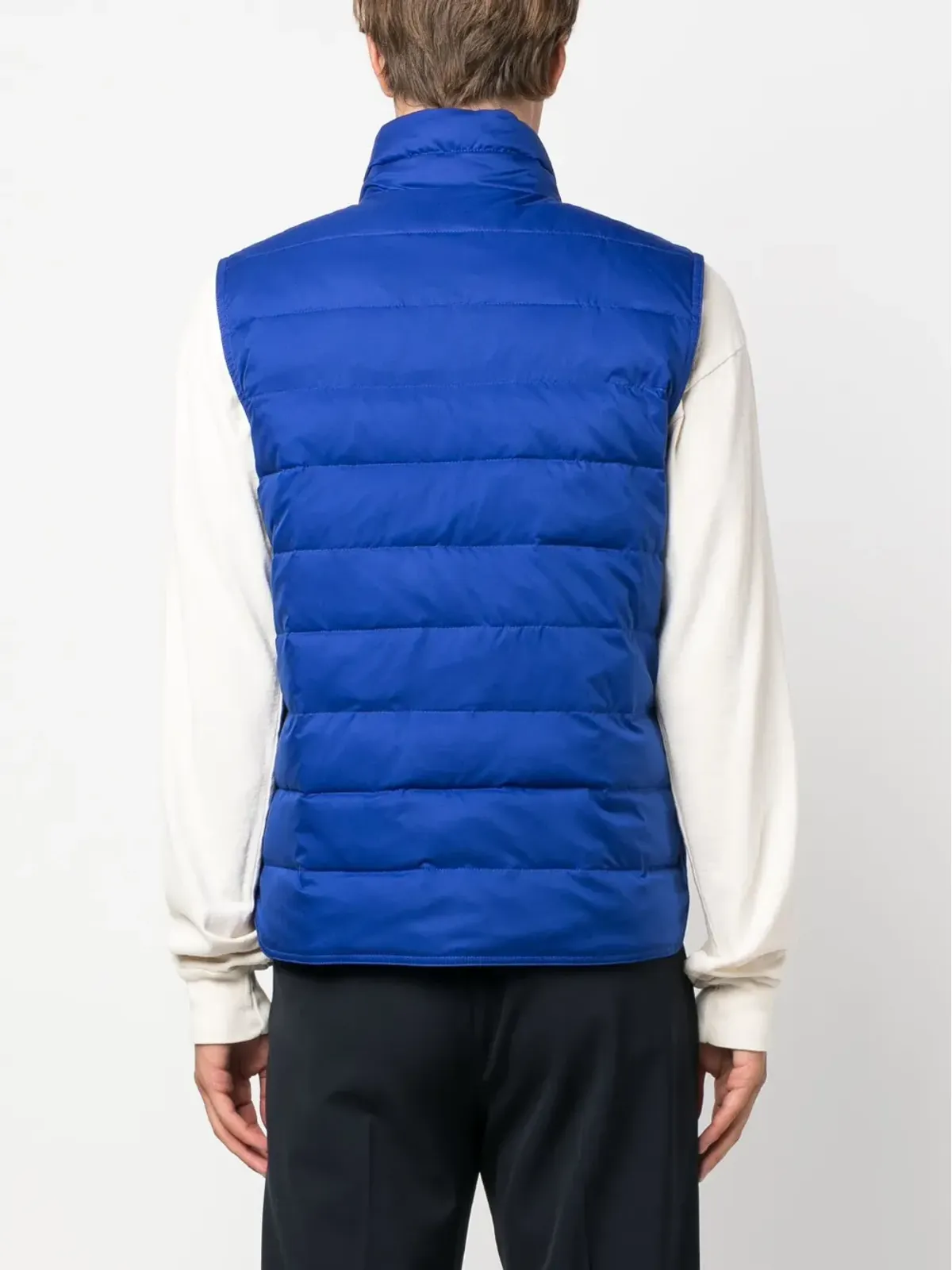 Kiton ボタンアップ パディッドジレ ブルー - 画像4