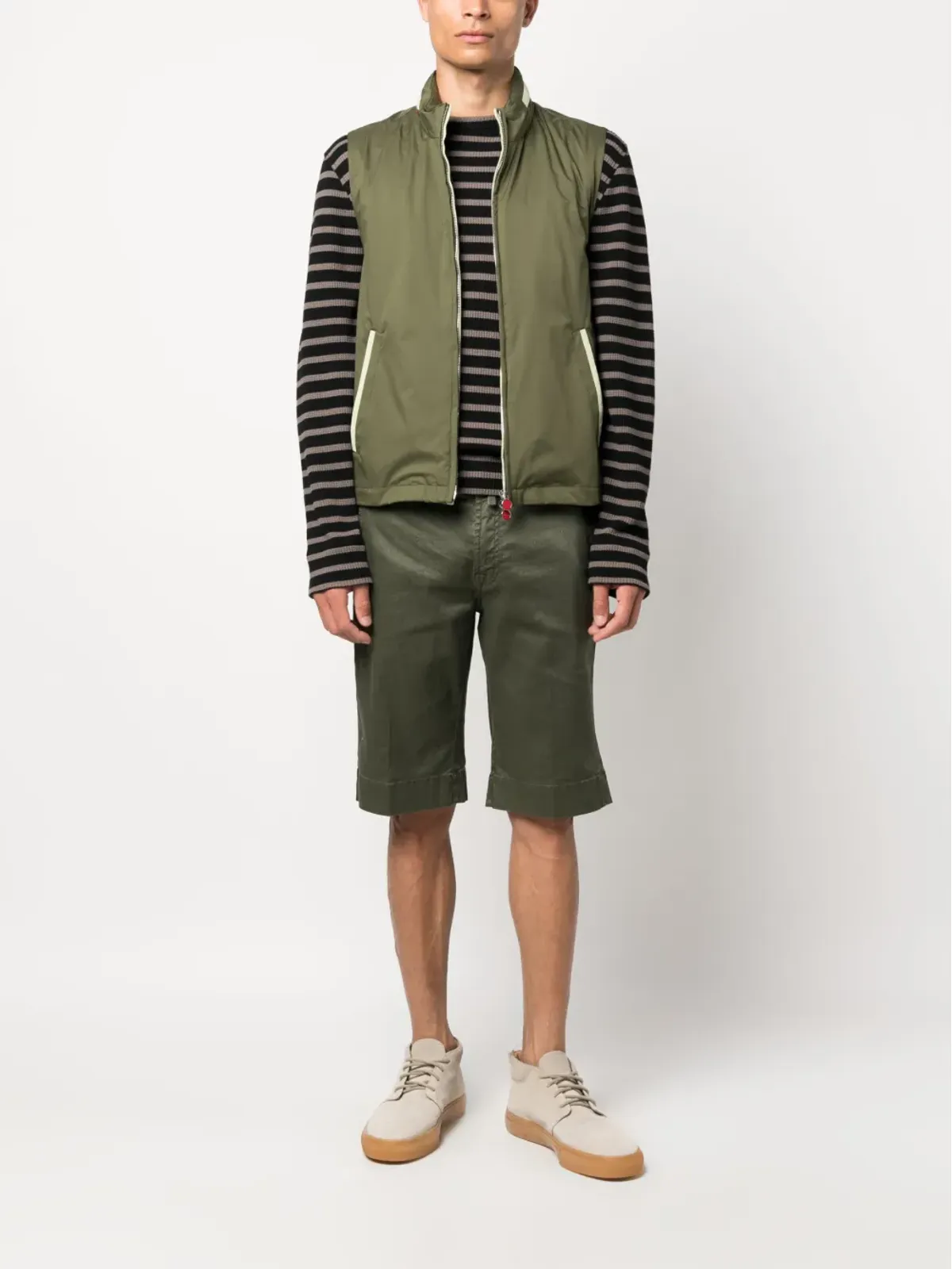 Kiton 軽量ジップアップジレ - 画像2