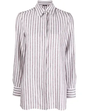 Kiton 縦縞の長袖シャツ - サムネイル1