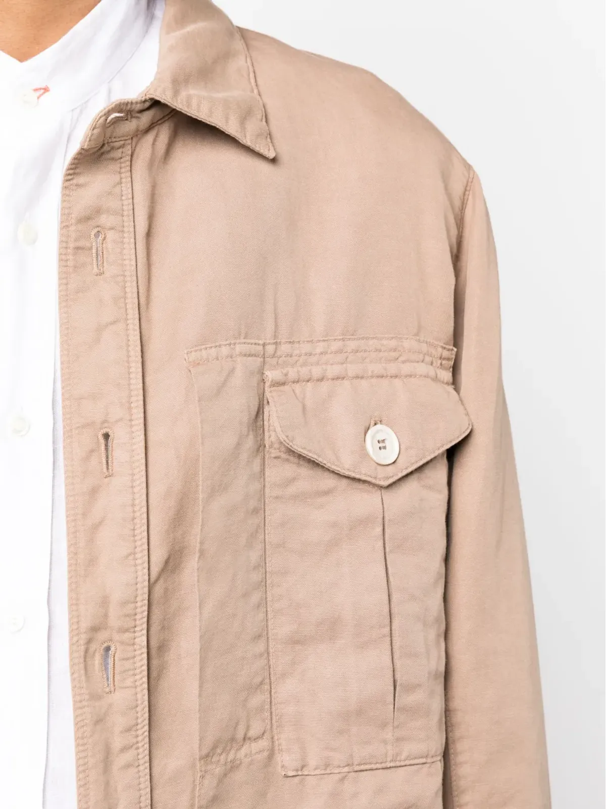 Brunello Cucinelli 長袖ボタン付きシャツジャケット - 画像5