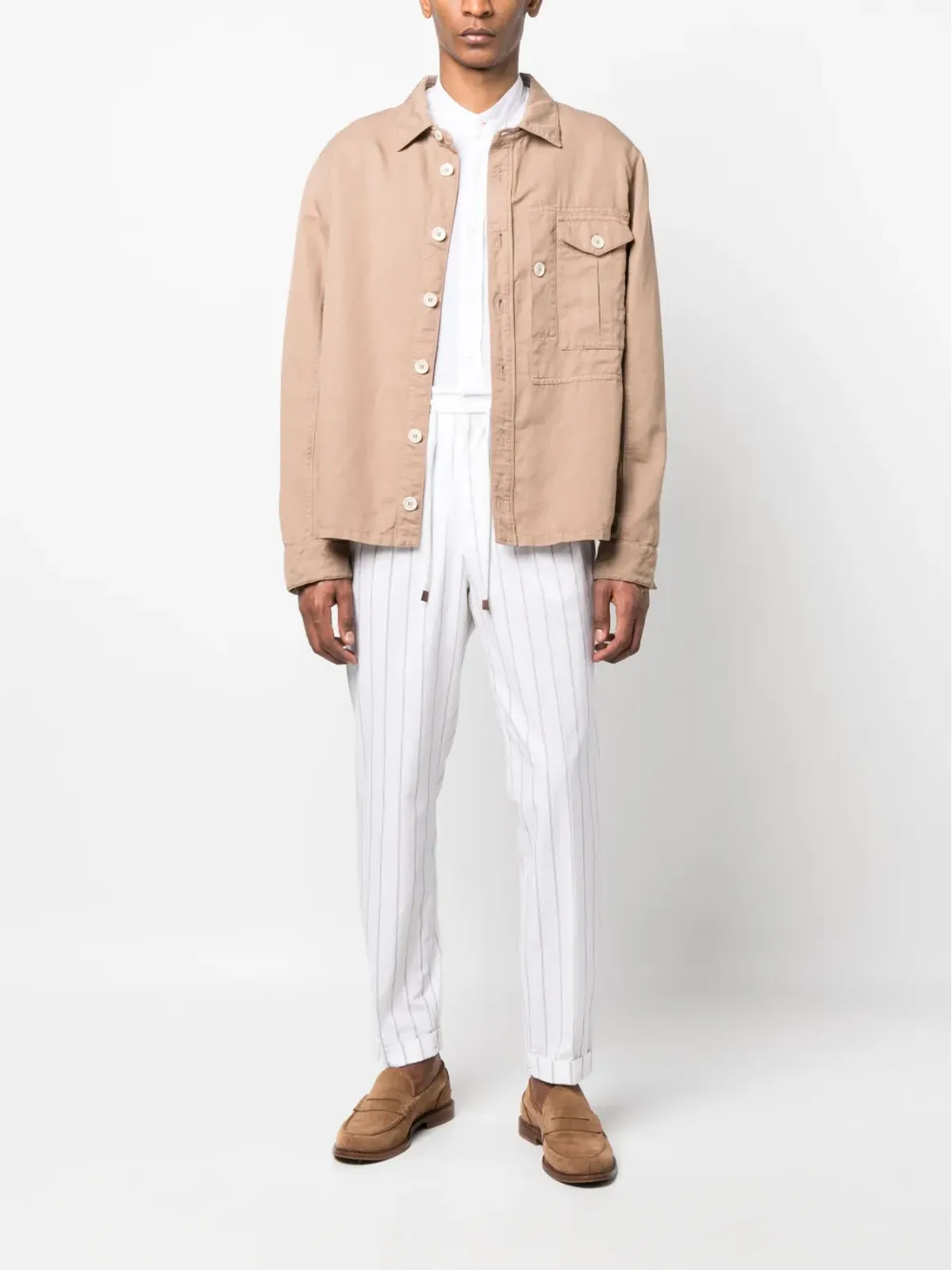 Brunello Cucinelli 長袖ボタン付きシャツジャケット - 画像2