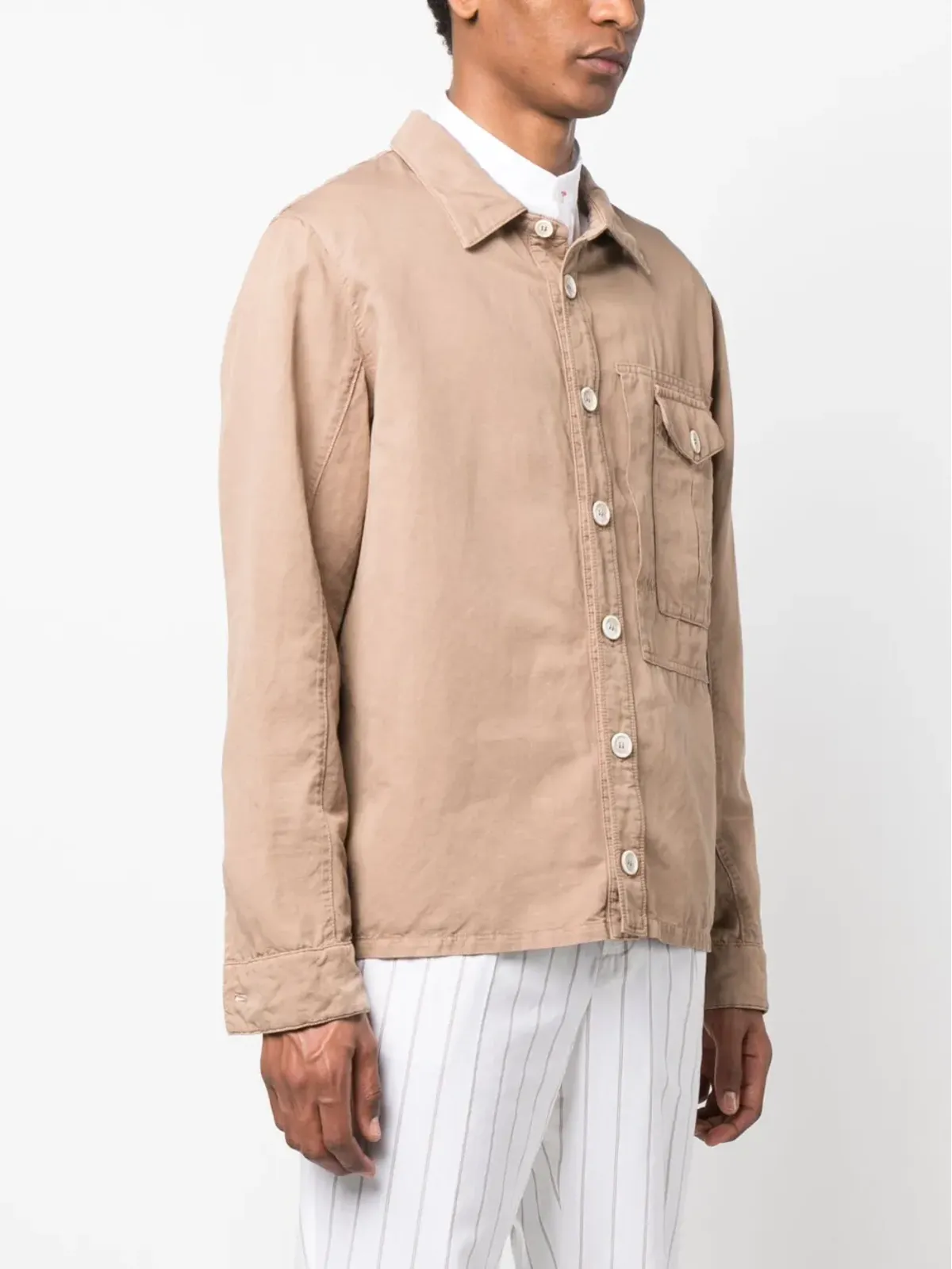 Brunello Cucinelli 長袖ボタン付きシャツジャケット - 画像3