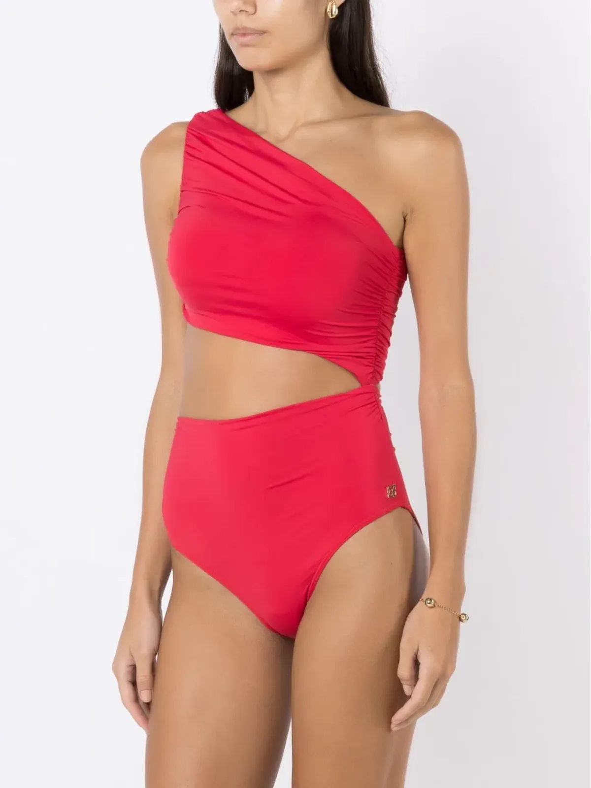 Brigitte カットアウト アシンメトリック ワンピース水着 - 画像3