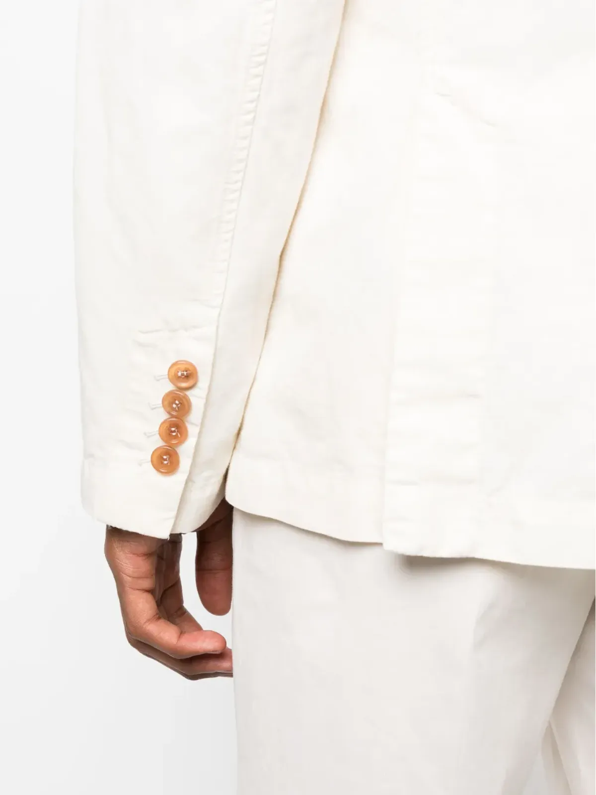 Brunello Cucinelli シングルブレスト ボタン留め ジャケット - ホワイト - 画像5