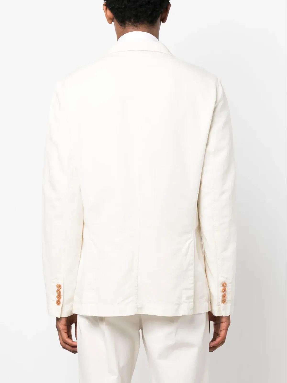 Brunello Cucinelli シングルブレスト ボタン留め ジャケット - ホワイト - 画像4