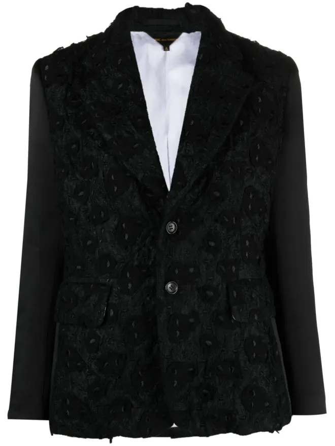 Comme des Garçons Comme Des Garçons 刺繍入りシングルブレストブレザーの商品画像