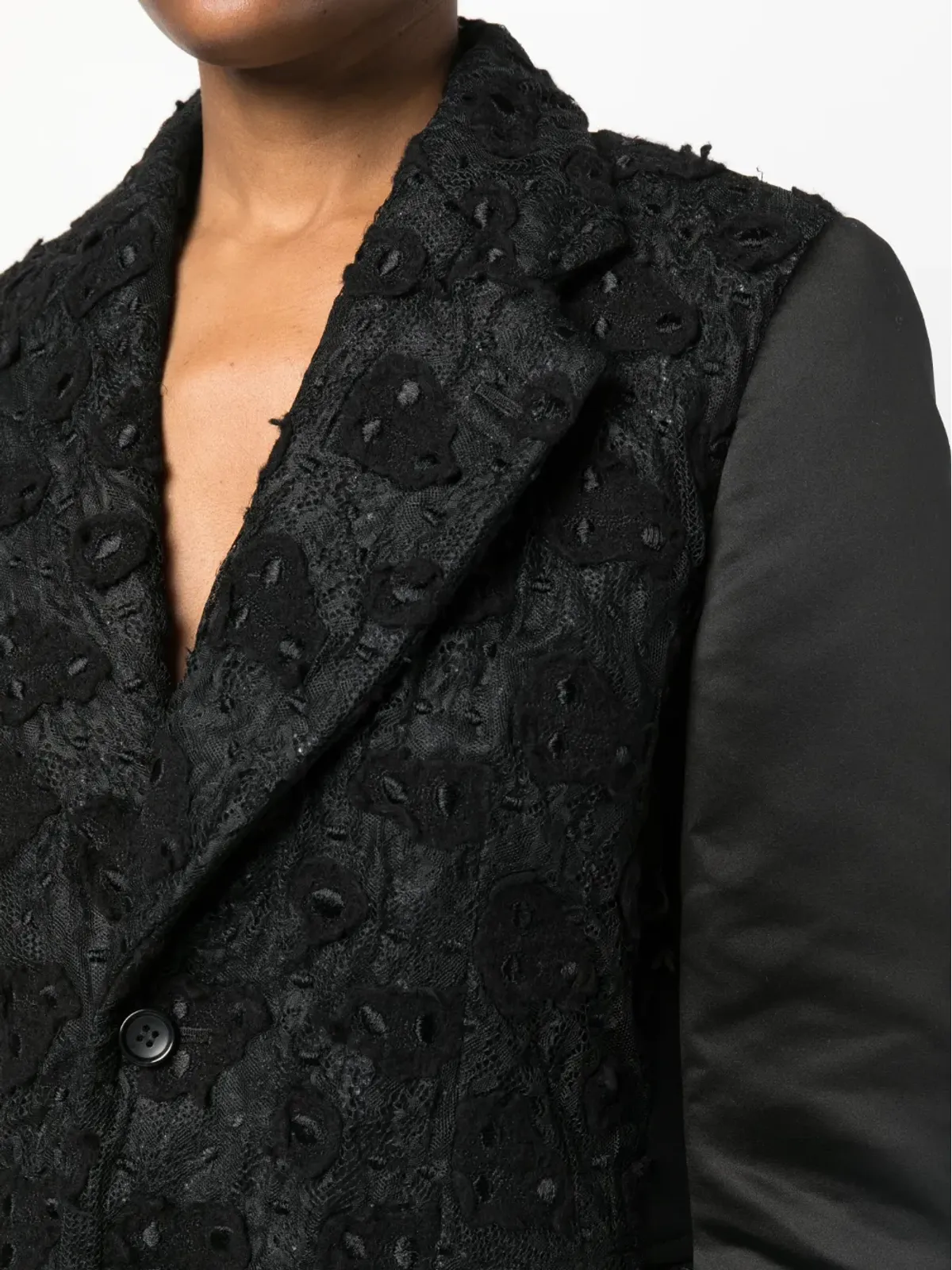 Comme Des Garçons 刺繍入りシングルブレストブレザー - 画像5