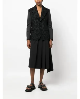 Comme Des Garçons 刺繍入りシングルブレストブレザー - サムネイル2