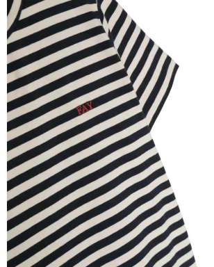 Fay Kids ストライプ柄コットンTシャツ - サムネイル3
