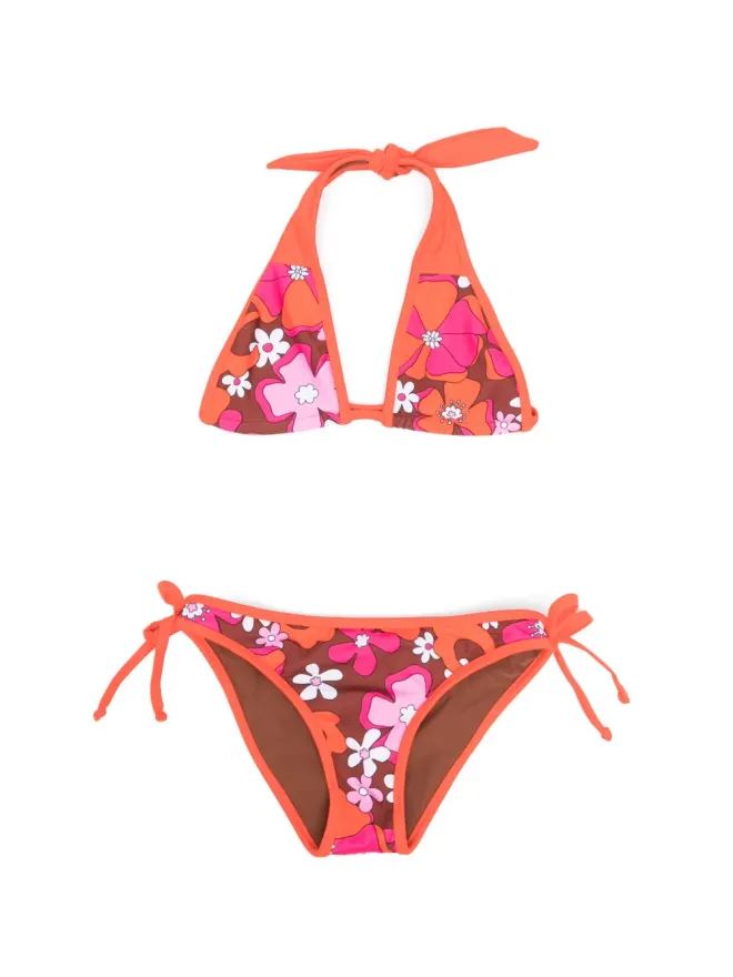 MC2 Saint Barth Kids MC2 Saint Barth Kids 花柄プリントビキニセット - レッドの商品画像