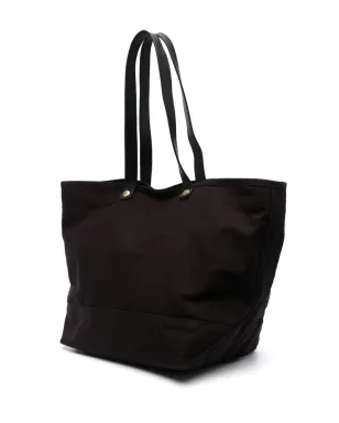 Vivienne Westwood オーブ・プレート キャンバス トートバッグ ブラック - サムネイル3