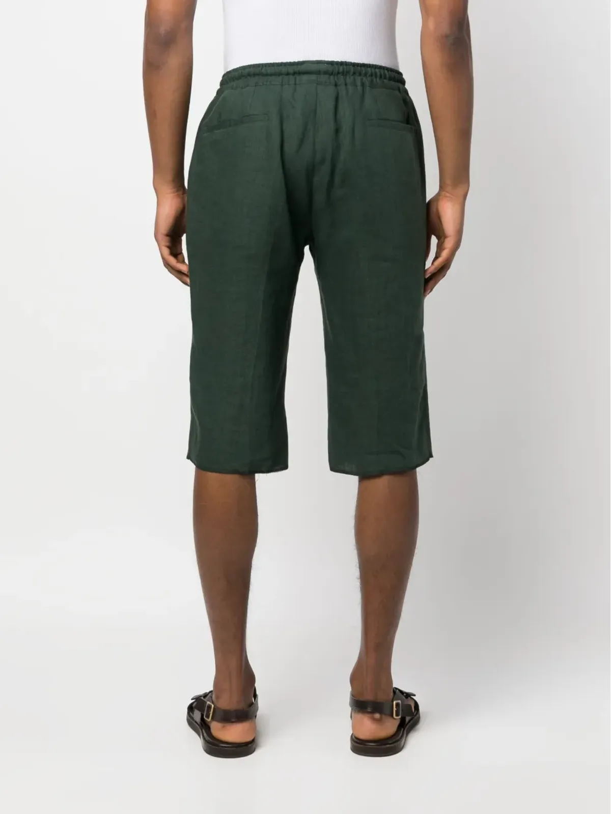 Kiton リネン Bermudaショーツ - グリーン - 画像4