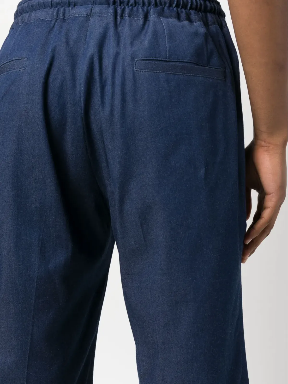 Kiton エラスティケイテッドデニムショーツ - 画像5