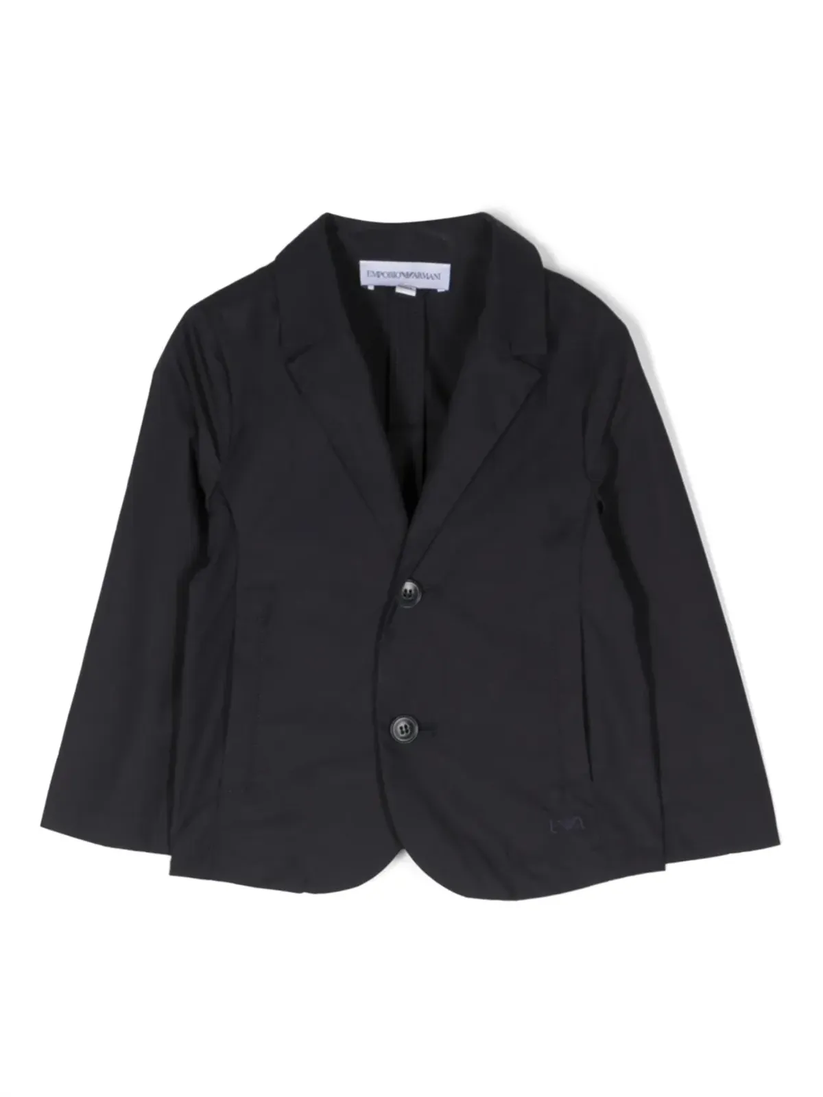 Emporio Armani Kids シングルブレスト コットン ブレザー - 画像1