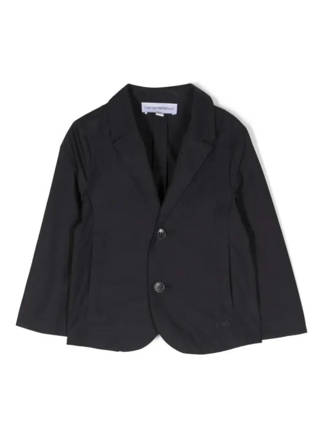 Emporio Armani Kids Emporio Armani Kids シングルブレスト コットン ブレザーの商品画像