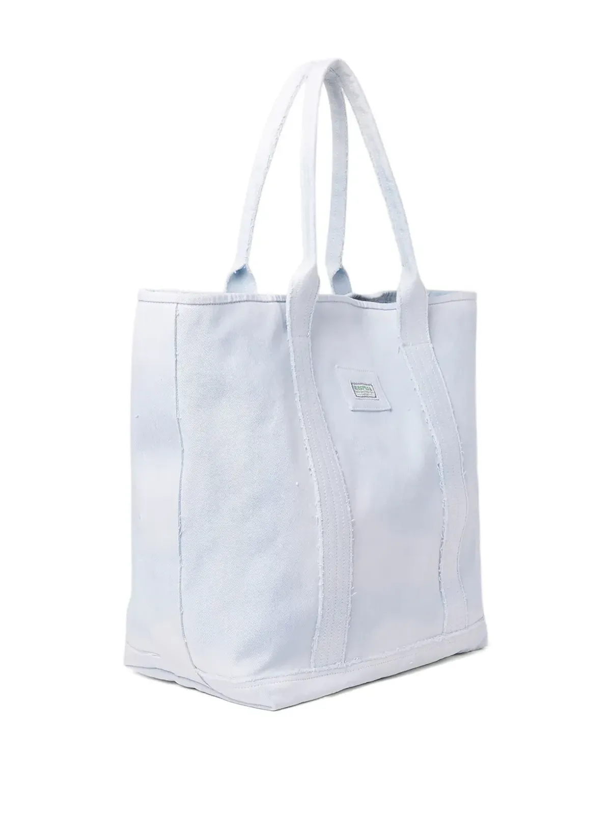 GUESS USA ロゴアップリケ付きトートバッグ ブルー - 画像3