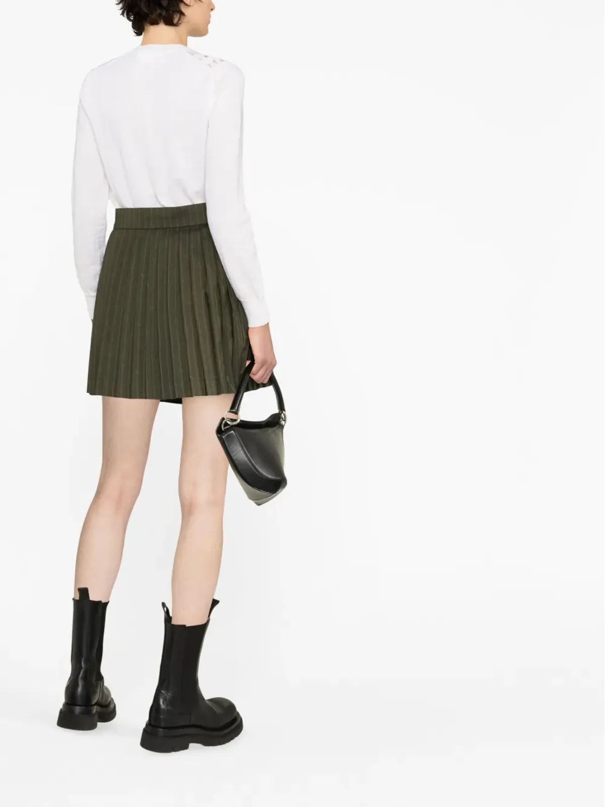 Comme Des Garçons Comme Des Garçons チェック柄アップリケニットトップ - 画像3